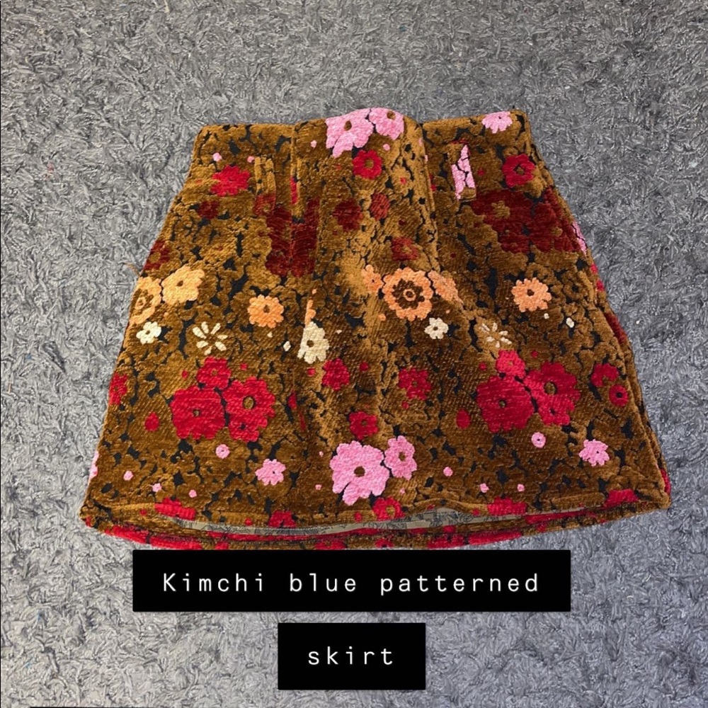 Kimchi Blue floral skirt